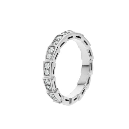 [Star Jewelry]SERPENTI RING SILVER DIAMOND PAVED 3MM
