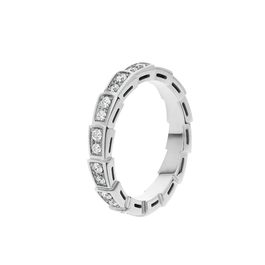 [Star Jewelry]SERPENTI RING SILVER DIAMOND PAVED 3MM