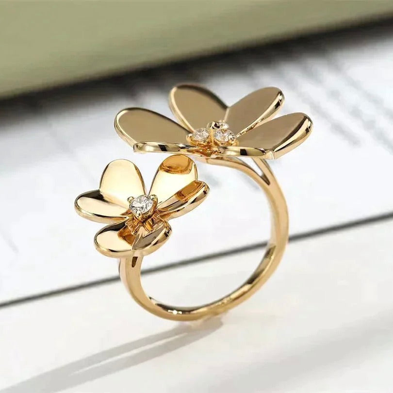 [Star Jewelry]CLOVER COMOS GOLD DIAMOND RING