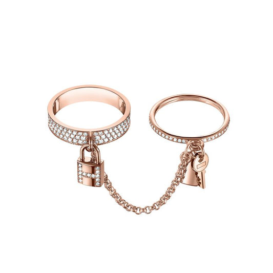 [Star Jewelry]HM KELLY CLOCHETTE DOUBLE RING IN  WITH DIAMONDS