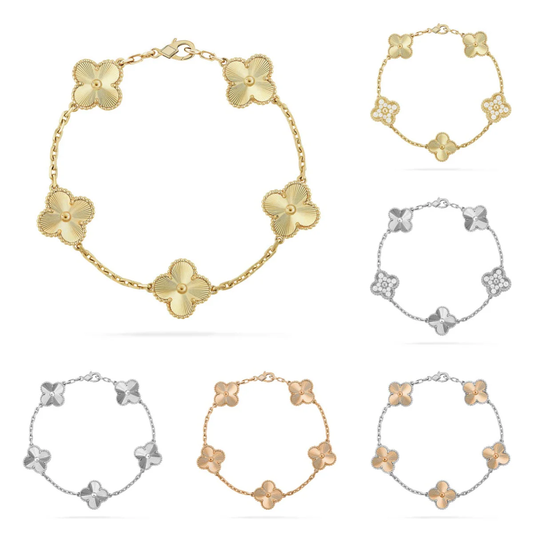 [Star Jewelry] CLOVER 5 MOTIF LASER BRACELET COLLECTION