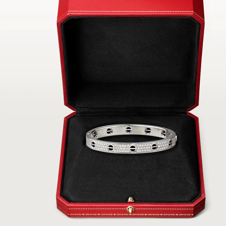 [Star Jewelry]LOVE BRACELET 6.1MM DIAMOND-PAVED CERAMIC