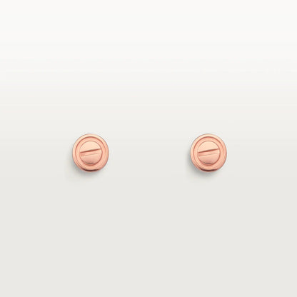 [Star Jewelry]LOVE EARRINGS PINK GOLD 10MM