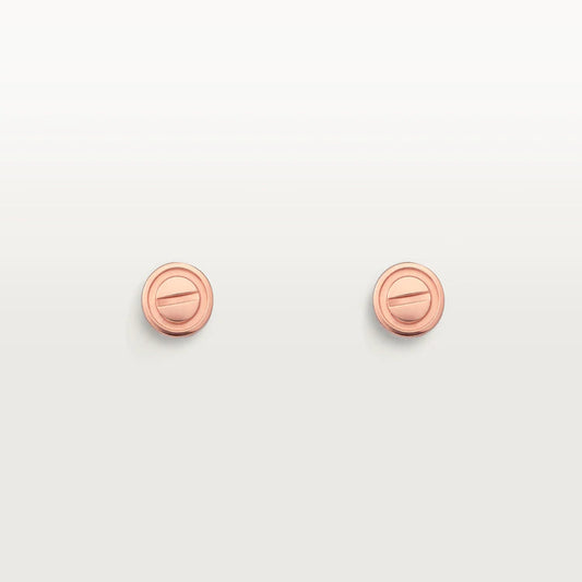 [Star Jewelry]LOVE EARRINGS PINK GOLD 10MM