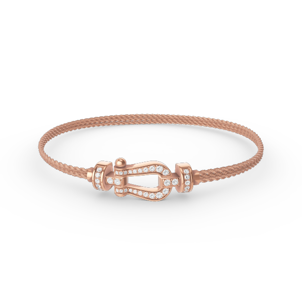 [Star Jewelry]FORCE SMALL HORSESHOE  DIAMOND CHAIN ROPE BRACELET
