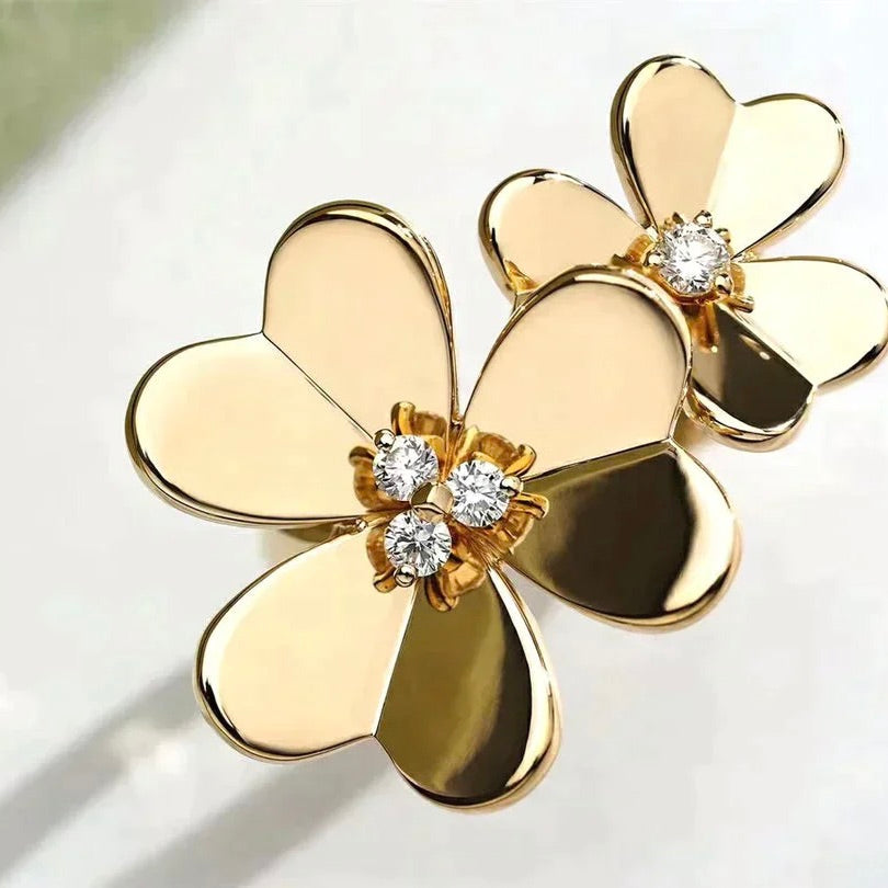 [Star Jewelry]CLOVER COMOS GOLD DIAMOND RING