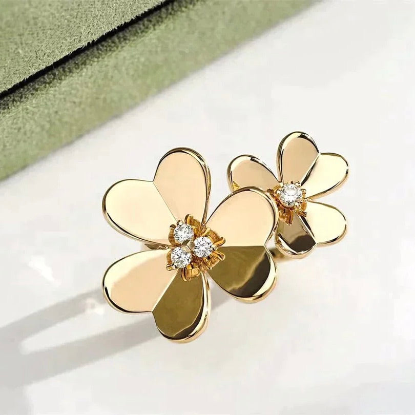 [Star Jewelry]CLOVER COMOS GOLD DIAMOND RING