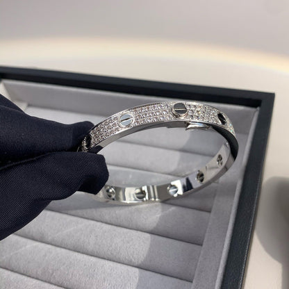 [Star Jewelry]LOVE BRACELET 6.1MM DIAMOND-PAVED CERAMIC