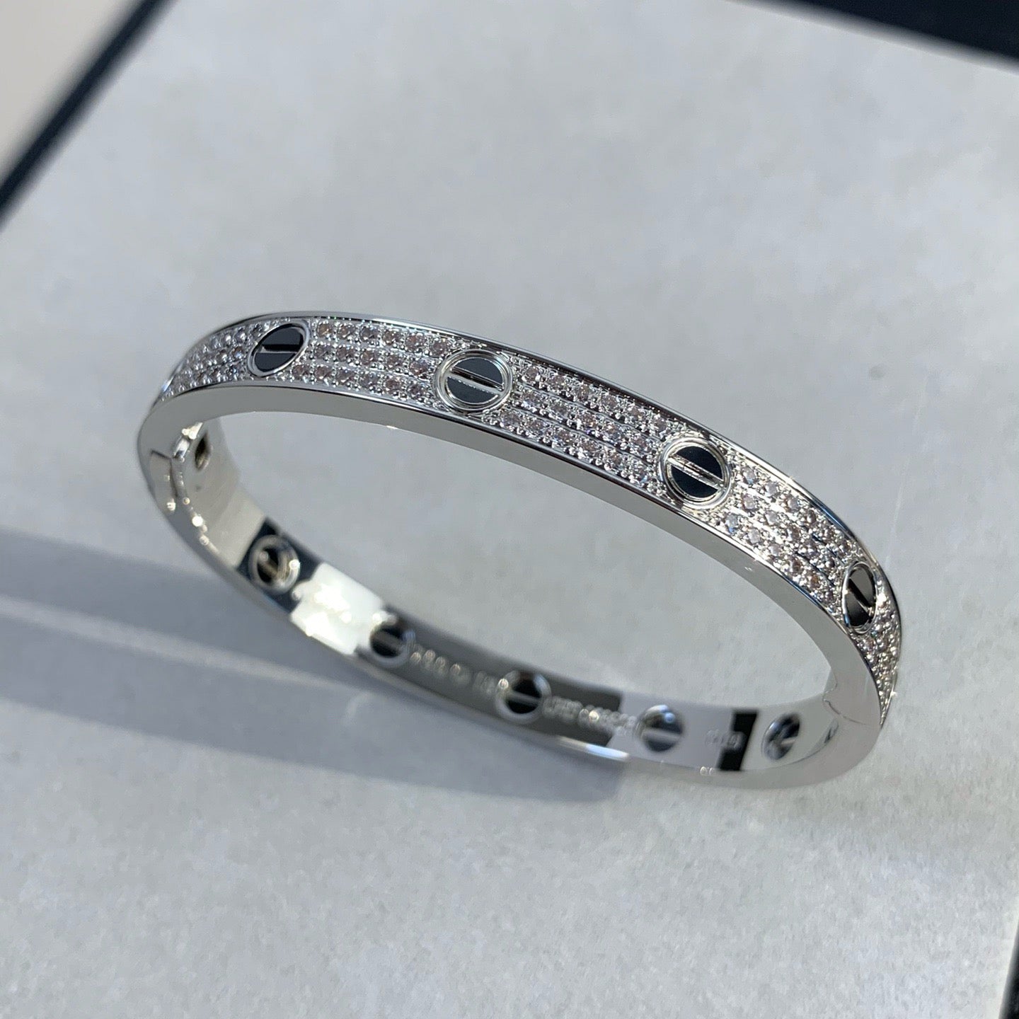 [Star Jewelry]LOVE BRACELET 6.1MM DIAMOND-PAVED CERAMIC