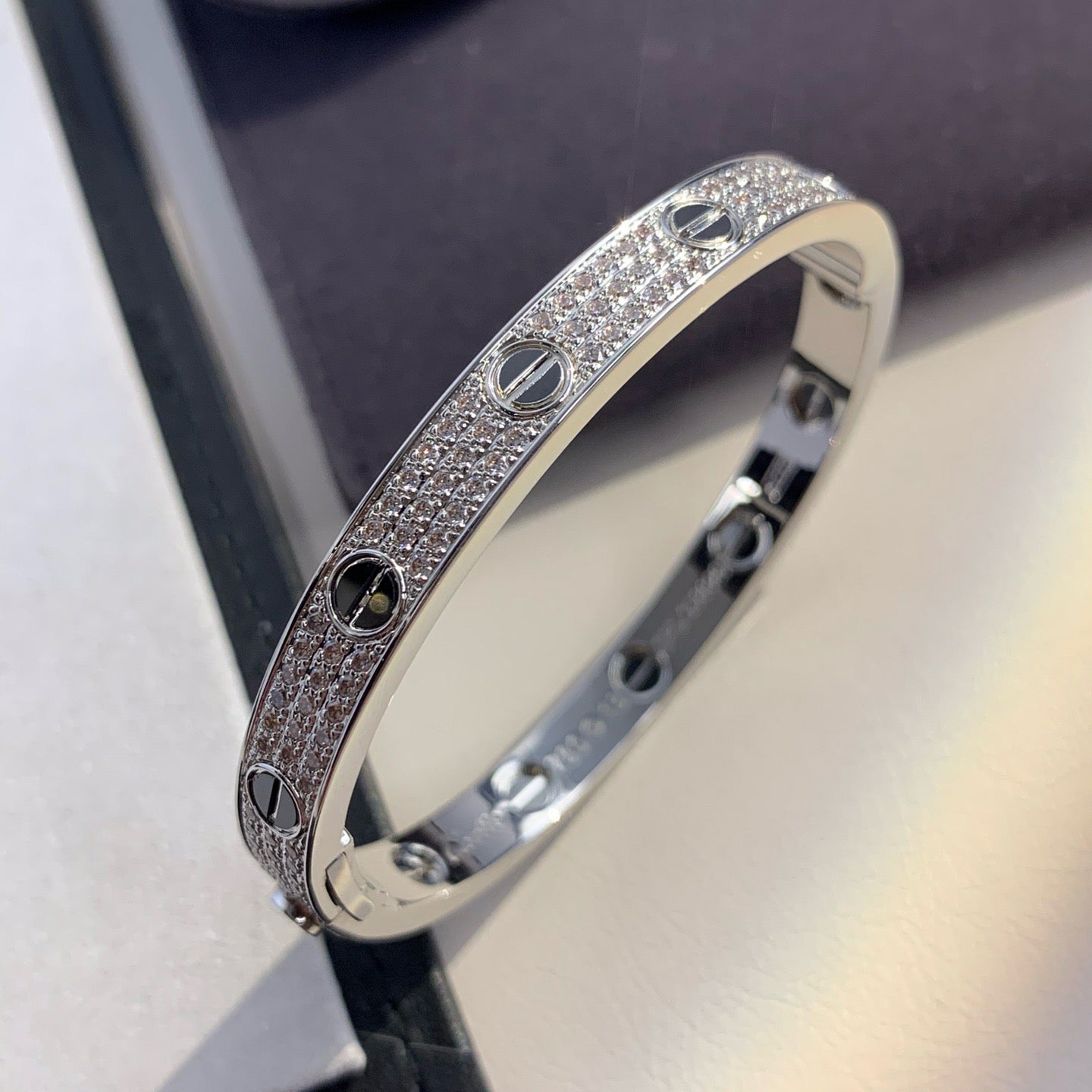 [Star Jewelry]LOVE BRACELET 6.1MM DIAMOND-PAVED CERAMIC