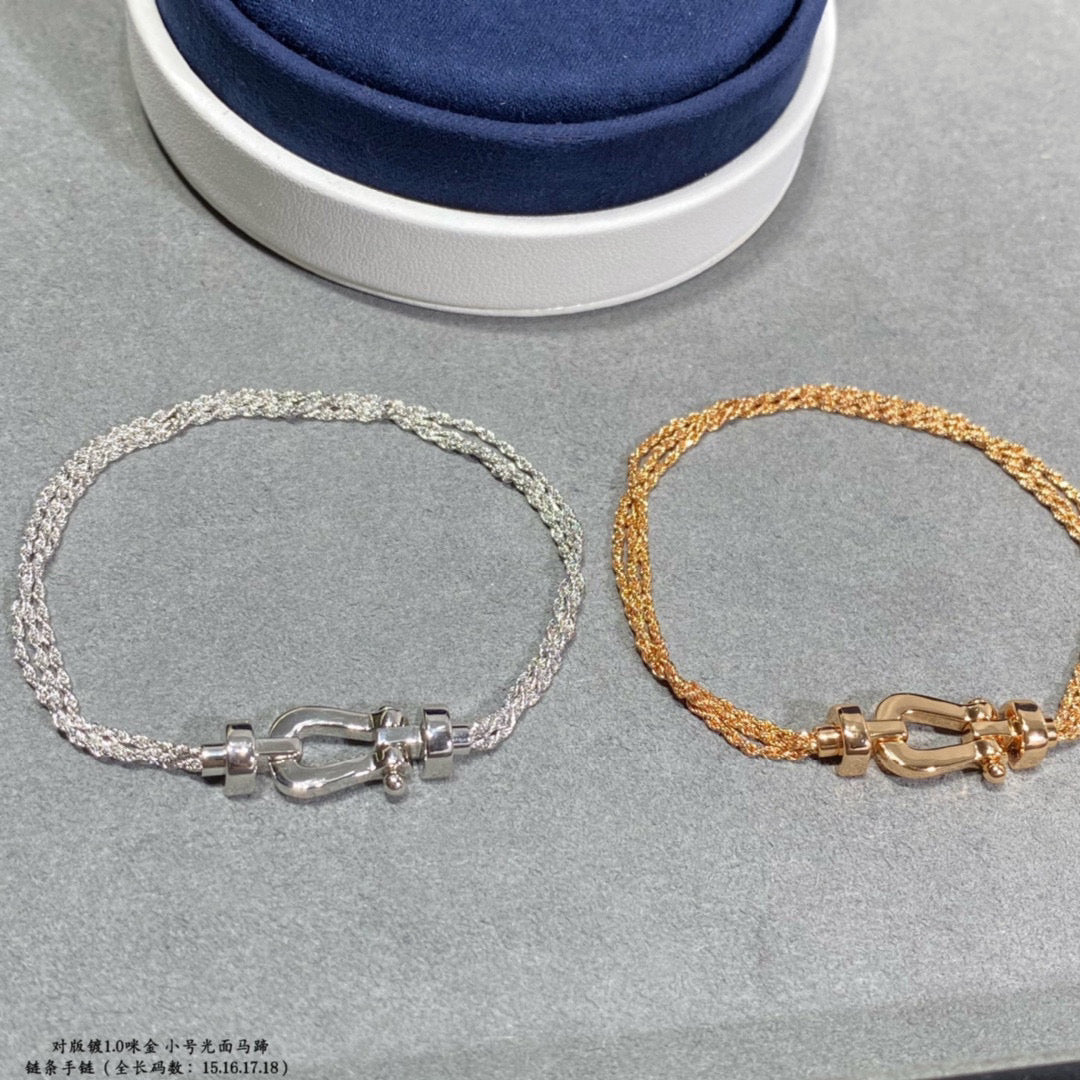 [Star Jewelry]FORCE SMALL HORSESHOE  DIAMOND CHAIN ROPE BRACELET