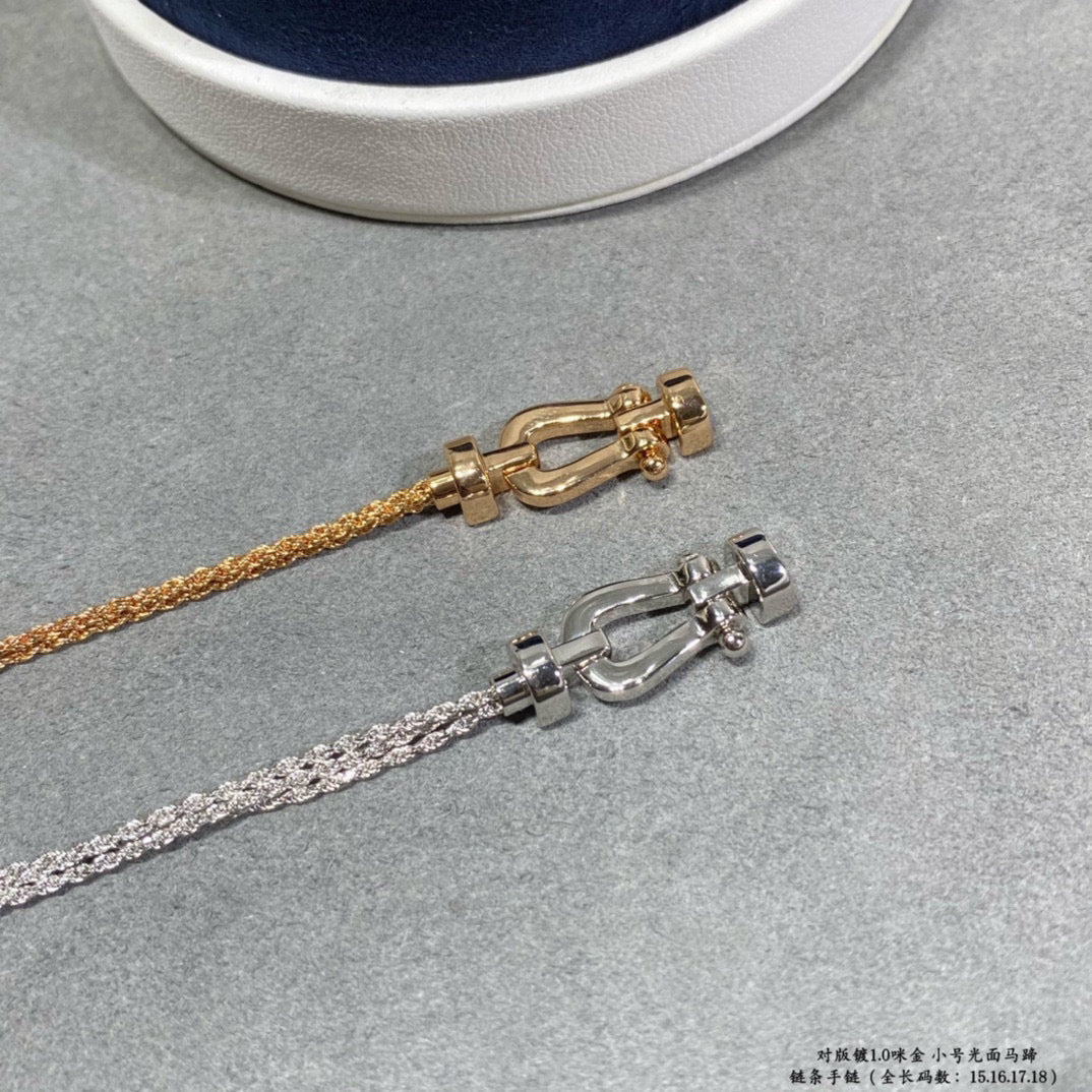 [Star Jewelry]FORCE SMALL HORSESHOE  DIAMOND CHAIN ROPE BRACELET