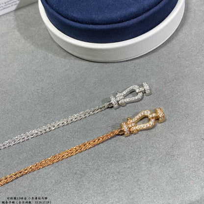 [Star Jewelry]FORCE SMALL HORSESHOE  DIAMOND CHAIN ROPE BRACELET