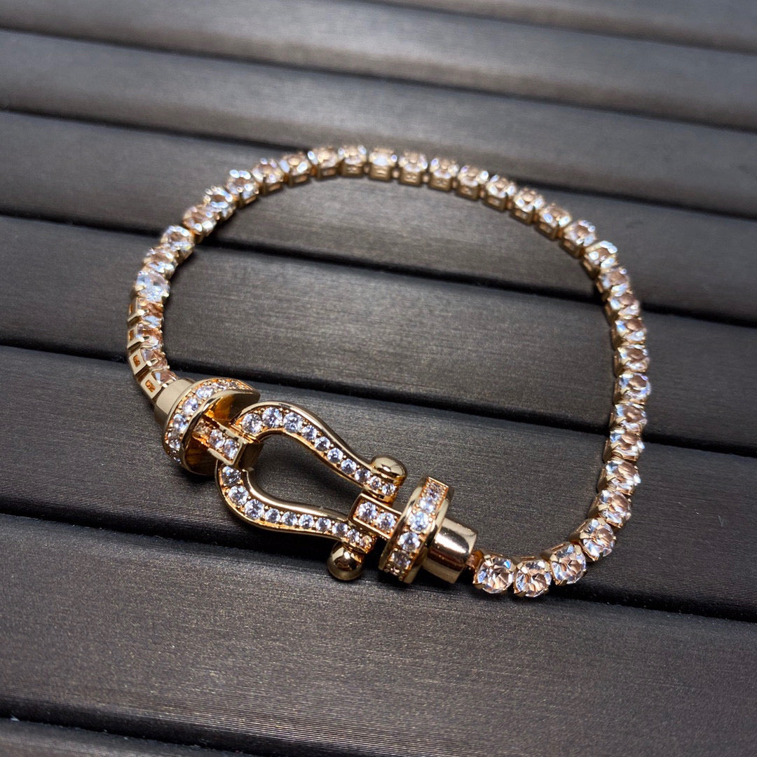[Star Jewelry]FORCE  HORSESHOE  DIAMOND TENNIS BRACELET