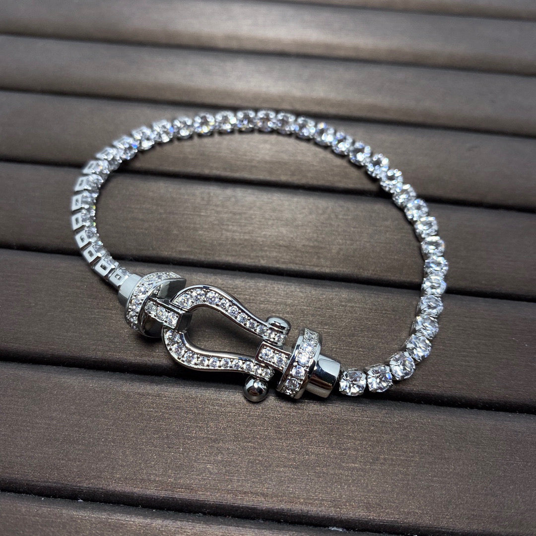 [Star Jewelry]FORCE  HORSESHOE  DIAMOND TENNIS BRACELET