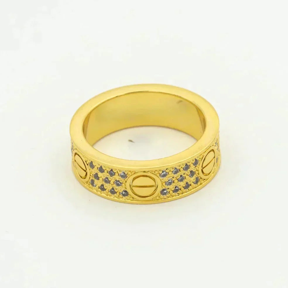 [Star Jewelry]LOVE RING 5.5MM DIAMONDS PAVED