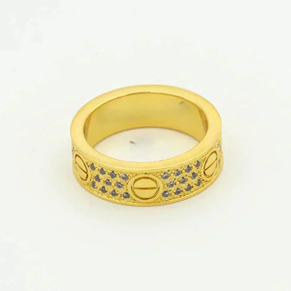 [Star Jewelry]LOVE RING 5.5MM DIAMONDS PAVED
