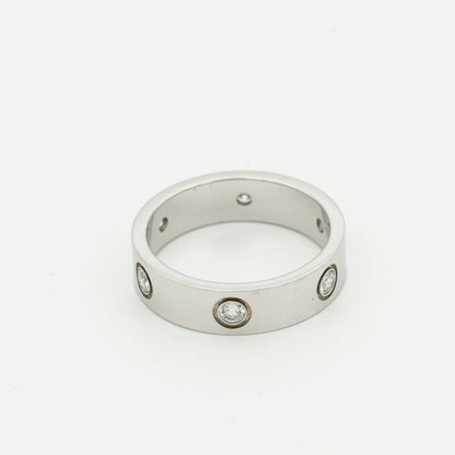 [Star Jewelry]LOVE RING 5.5MM 6 DIAMONDS SILVER