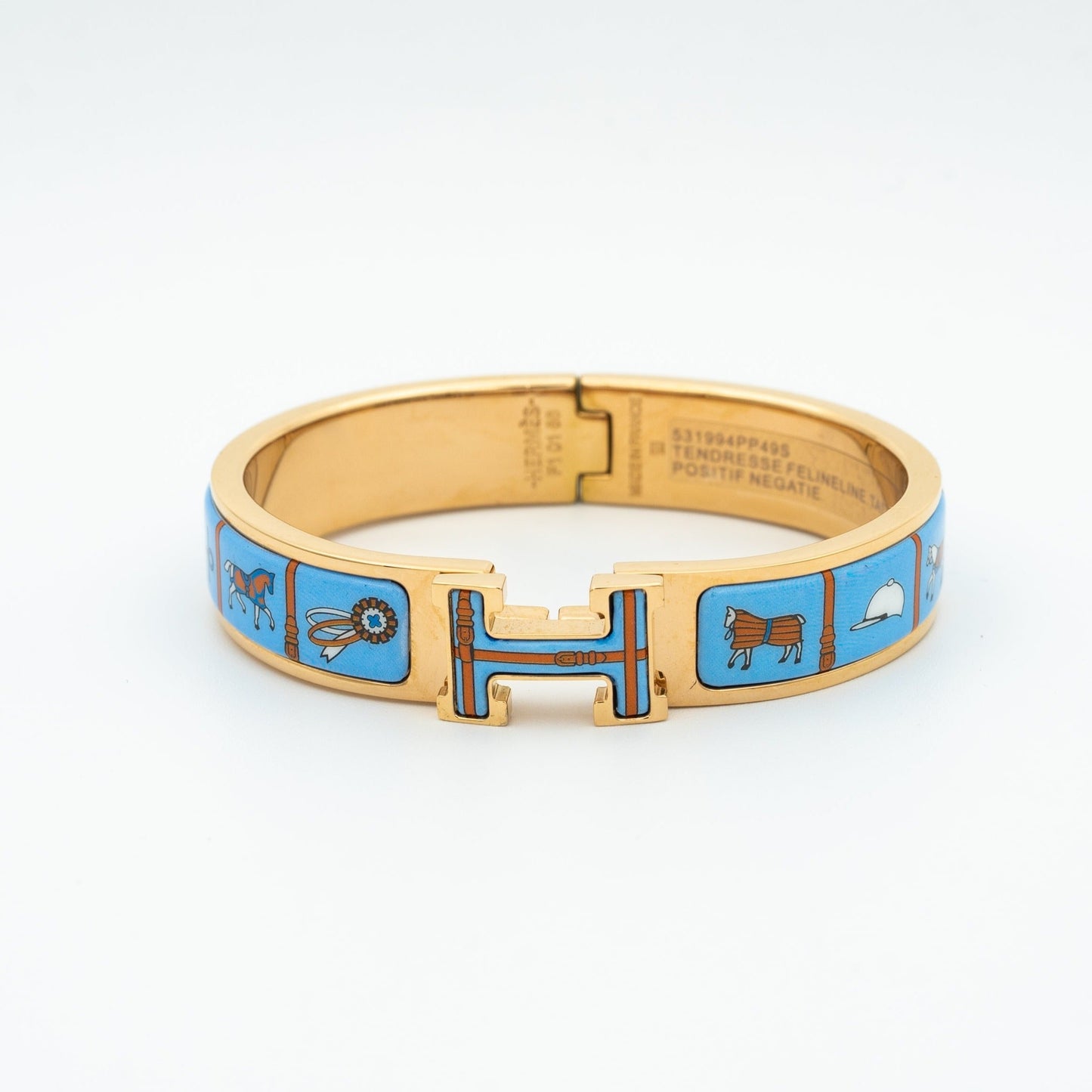 [Star Jewelry]H PINK GOLD BRACELET BLUE CERAMIC