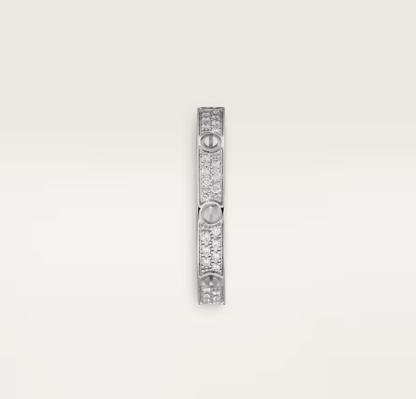 [Star Jewelry]LOVE RING 2.6mm-wide full-diamond ring silver