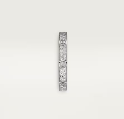 [Star Jewelry]LOVE RING 2.6mm-wide full-diamond ring silver