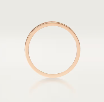 [Star Jewelry]LOVE RING 4mm-wide full-diamond ring Rose Gold