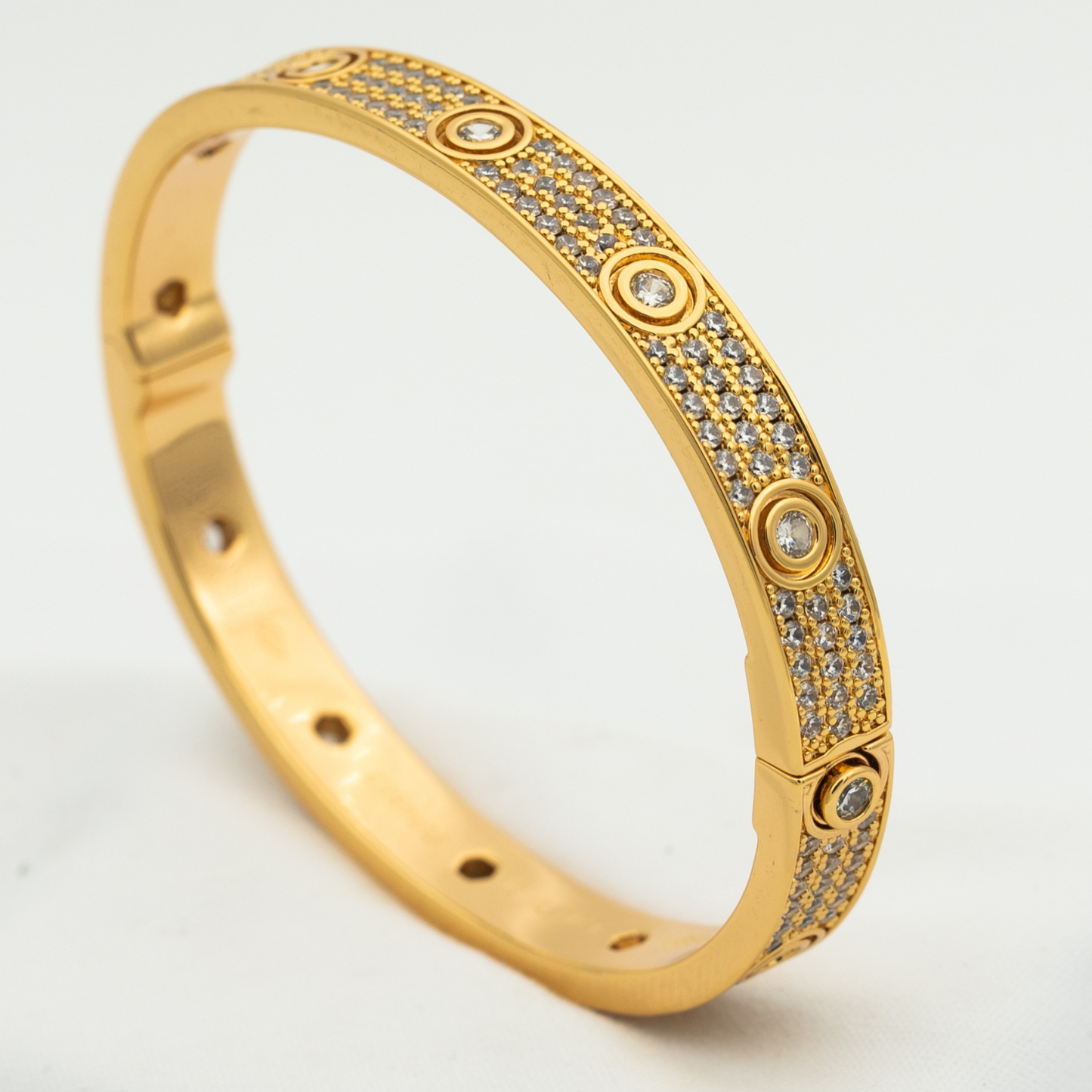 [Star Jewelry]LOVE BRACELET 6.1MM DIAMOND-PAVED 10 BIG DIAMONDS