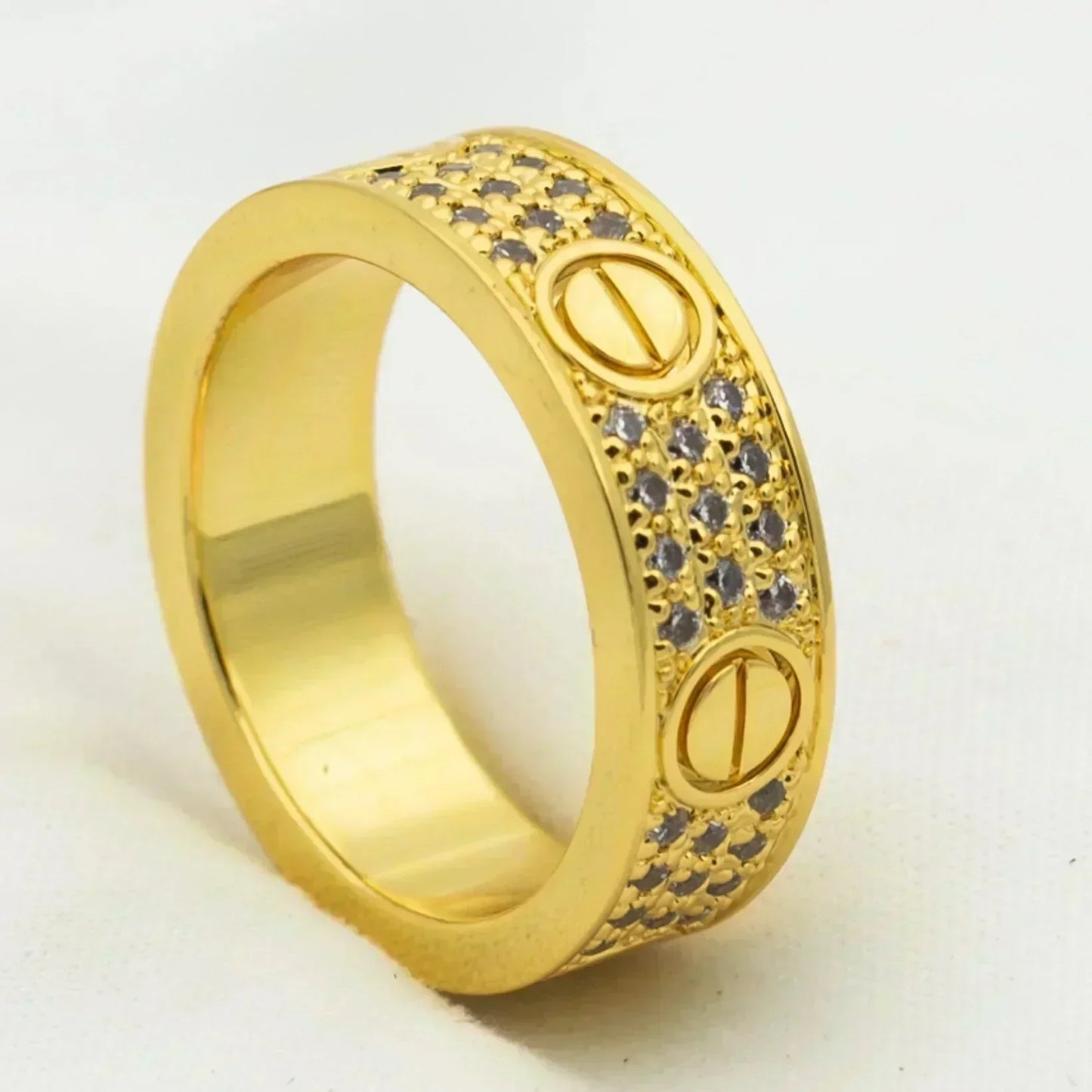 [Star Jewelry]LOVE RING 5.5MM DIAMONDS PAVED