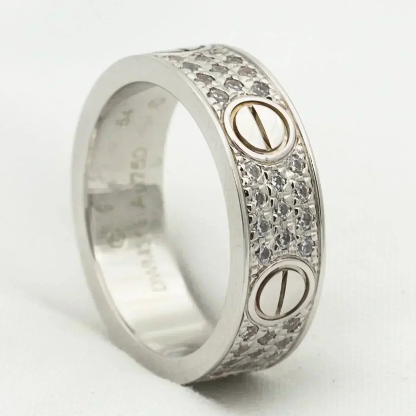 [Star Jewelry]LOVE RING 5.5MM DIAMONDS PAVED
