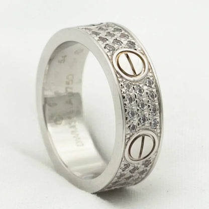 [Star Jewelry]LOVE RING 5.5MM DIAMONDS PAVED