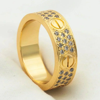 [Star Jewelry]LOVE RING 5.5MM DIAMONDS PAVED