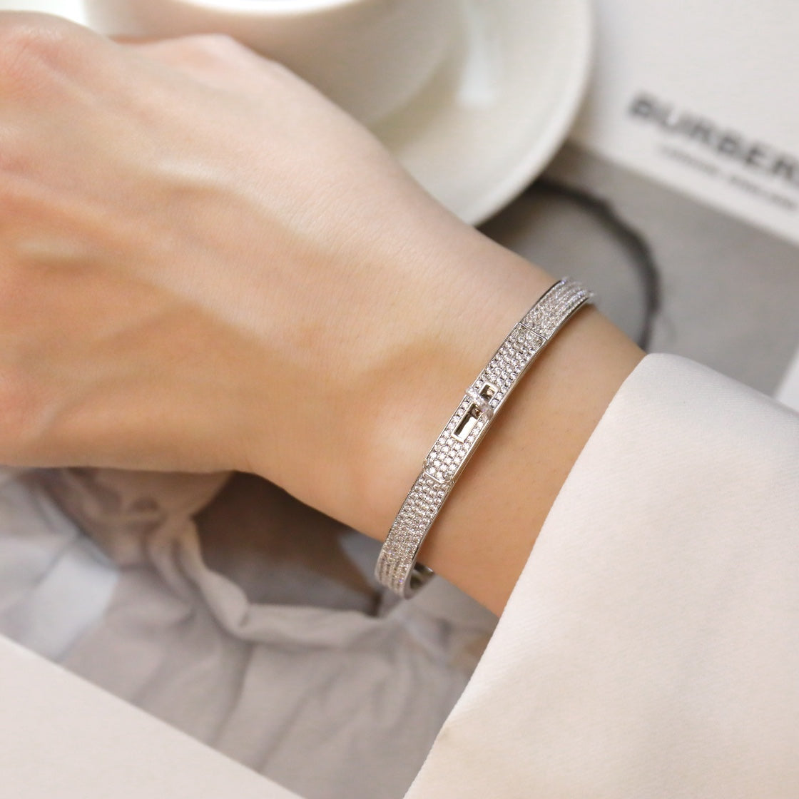 [Star Jewelry]KELLY BRACELET DIAMOND PAVED