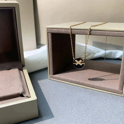 [Star Jewelry]JEUX DE ROSE GOLD DIAMOND NECKLACE