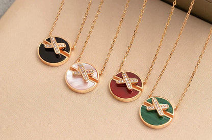 [Star Jewelry]JEUX DE ROSE GOLD DIAMOND NECKLACE