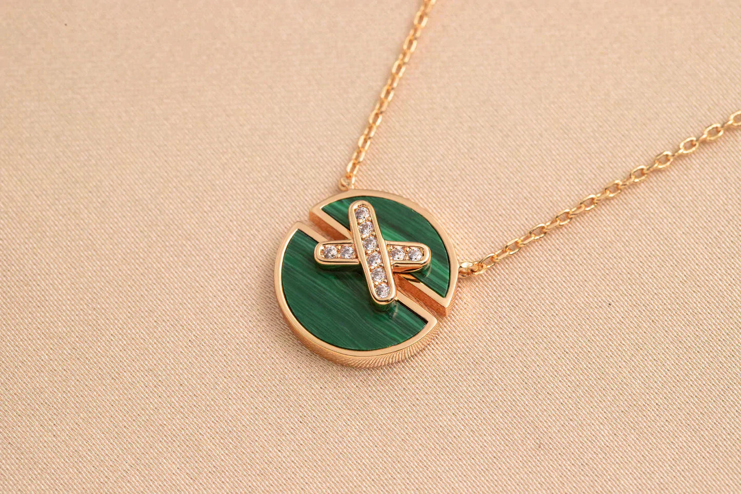 [Star Jewelry]JEUX DE ROSE GOLD DIAMOND NECKLACE