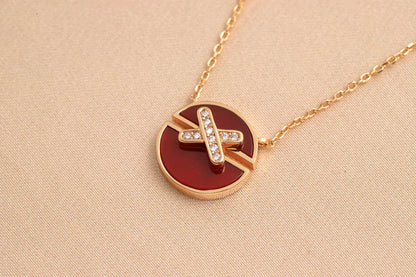 [Star Jewelry]JEUX DE ROSE GOLD DIAMOND NECKLACE