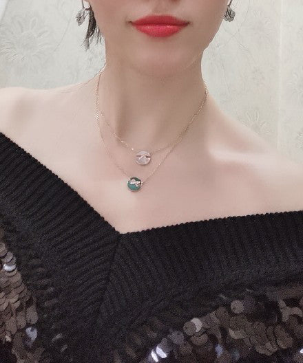 [Star Jewelry]JEUX DE ROSE GOLD DIAMOND NECKLACE