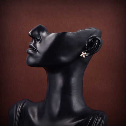 [Star Jewelry]JEUX DE GOLD DIAMOND EARRINGS