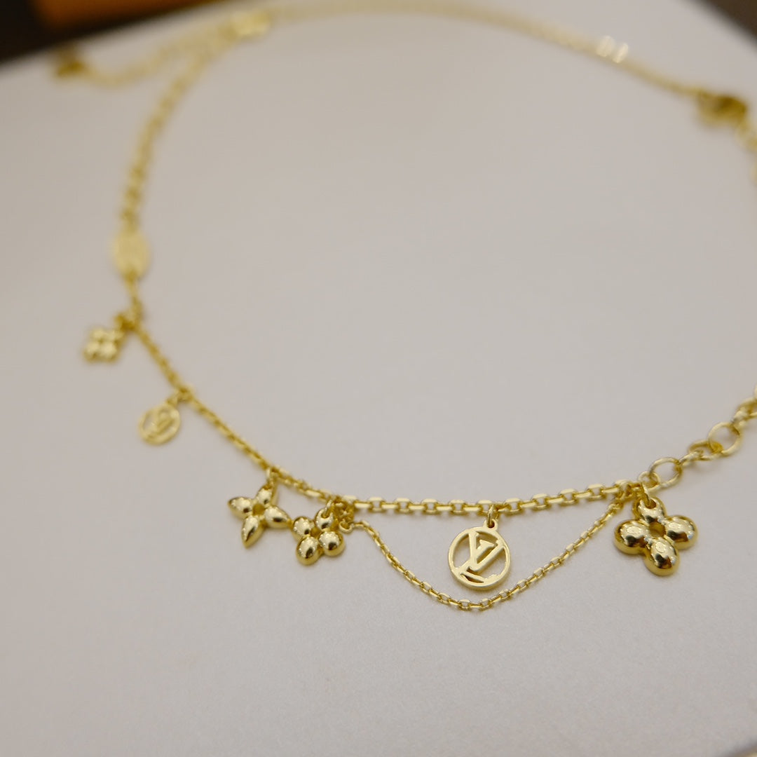 [Star Jewelry]BLOOMING SUPPLE NECKLACE BRASS