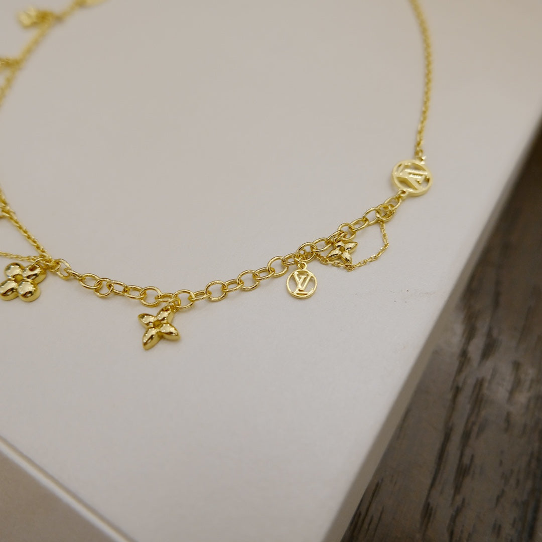 [Star Jewelry]BLOOMING SUPPLE NECKLACE BRASS