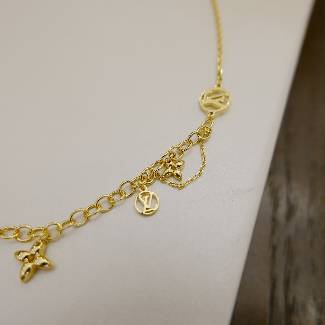 [Star Jewelry]BLOOMING SUPPLE NECKLACE BRASS