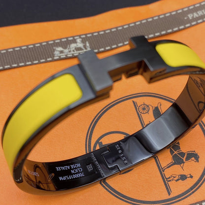 [Star Jewelry]CLIC HM SO BLACK YELLOW BRACELET
