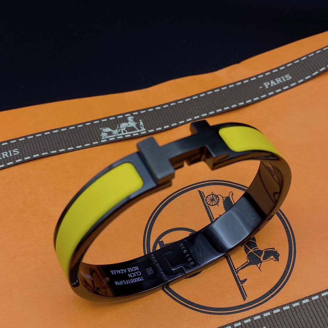 [Star Jewelry]CLIC HM SO BLACK YELLOW BRACELET
