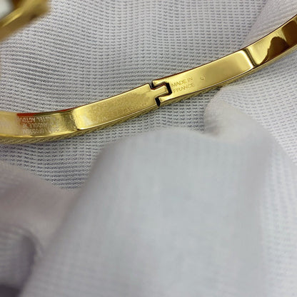 [Star Jewelry]CLASSIC HM CLIC WHITE 8MM ENAMEL BRACELET