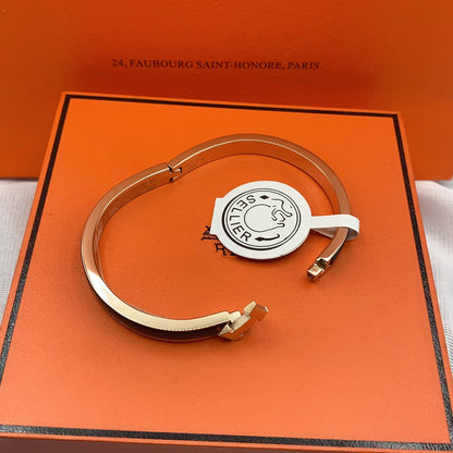 [Star Jewelry]CLASSIC HM CLIC BLACK 8MM ENAMEL BRACELET