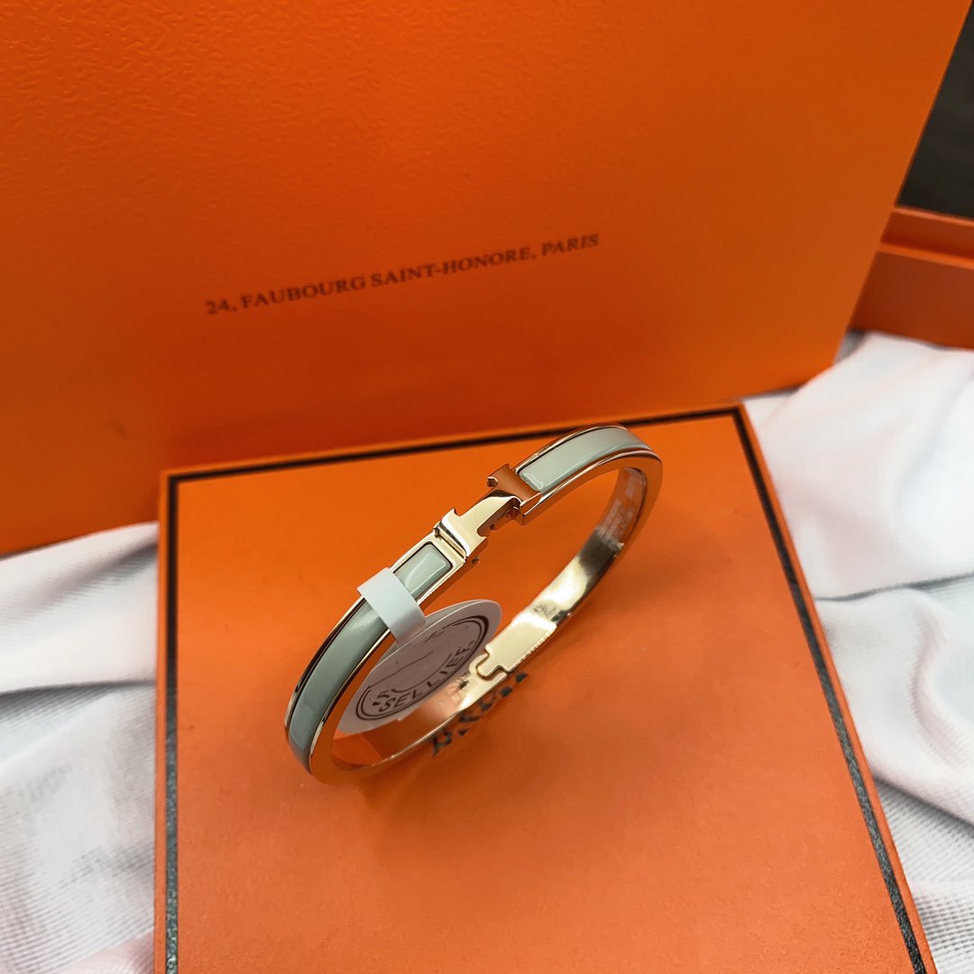 [Star Jewelry]CLASSIC HM CLIC GREEN 8MM ENAMEL BRACELET