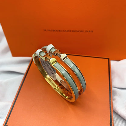 [Star Jewelry]CLASSIC HM CLIC GREEN 8MM ENAMEL BRACELET