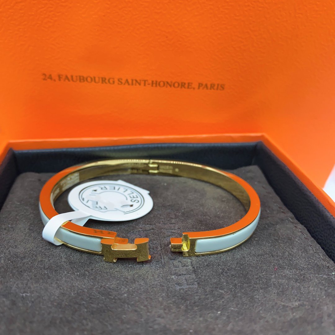 [Star Jewelry]CLASSIC HM CLIC GREEN 8MM ENAMEL BRACELET
