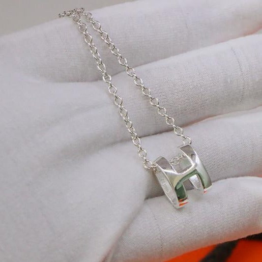 [Star Jewelry]HM NECKLACE H LETTER OVAL SERIES