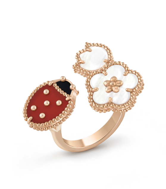 [Star Jewelry]LUCKY 3 MOTIF ROSE GOLD RING
